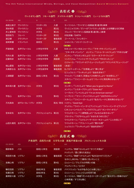 第4回東京国際管弦声楽コンクール入賞者披露演奏会