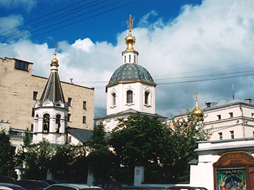 モスクワ音楽院前の教会